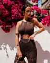 Komplet damski OLAVOGA MATERIA 2026 brąz - maWer Fashion