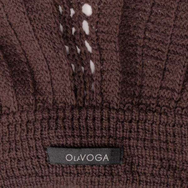 Komplet damski OLAVOGA MATERIA 2026 brąz - maWer Fashion