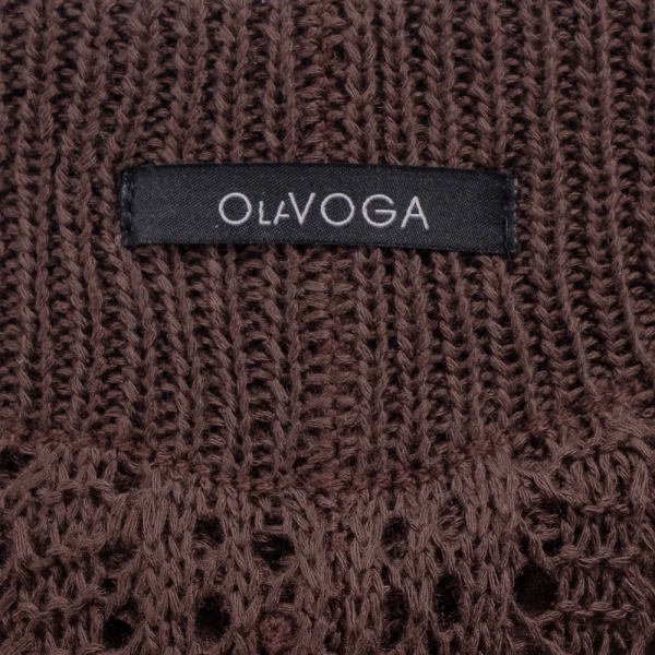Komplet damski OLAVOGA MATERIA 2026 brąz - maWer Fashion