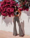 Spodnie damskie OLAVOGA SORIO 2026 czarne z ecru - maWer Fashion