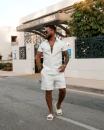 Komplet męski OLAVOGA BANDI 2026 ecru - maWer Fashion