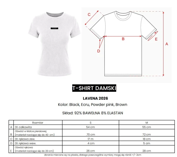 T-shirt damski OLAVOGA LAVENA 2026 - maWer Fashion