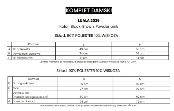 Komplet damski OLAVOGA LUALA 2026 - maWer Fashion