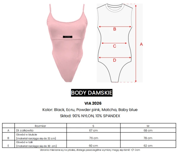 Body damskie OLAVOGA VIA 2026 - maWer Fashion