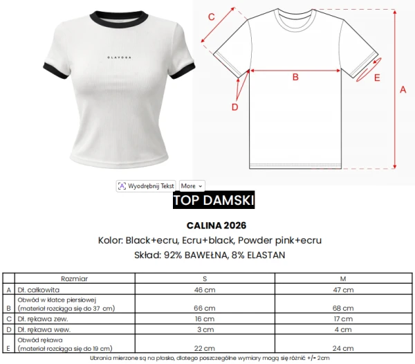 Top damski OLAVOGA CALINA 2026 - maWer Fashion