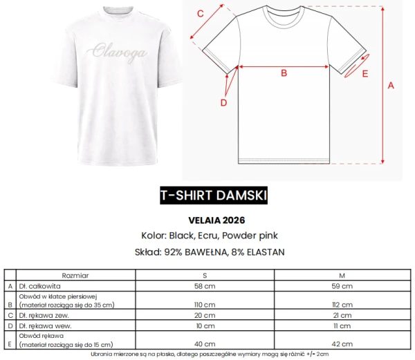 T-shirt damski OLAVOGA VELAIA 2026  - maWer Fashion