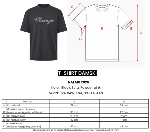 T-shirt damski OLAVOGA NALARI 2026  - maWer Fashion