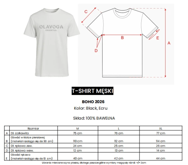 T-shirt męski OLAVOGA BOHO 2026 - maWer Fashion