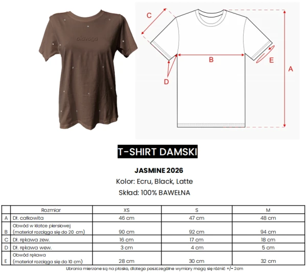 T-shirt damski OLAVOGA JASMINE 2026 - maWer Fashion