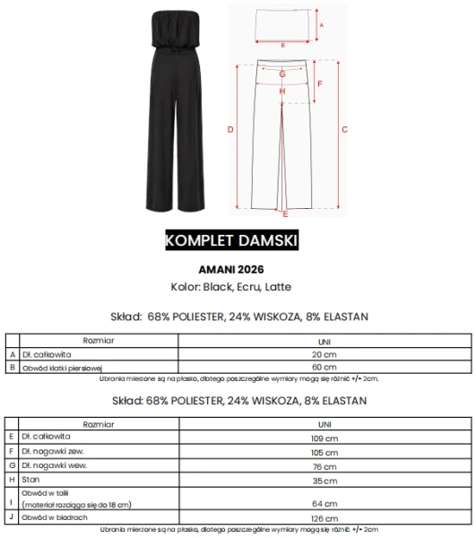 Komplet damski OLAVOGA AMANI 2026 - maWer Fashion