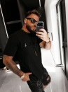 T-shirt męski OLAVOGA BOHO 2026  czarny - mawershop