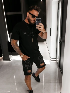 T-shirt męski OLAVOGA BOHO 2026 czarny