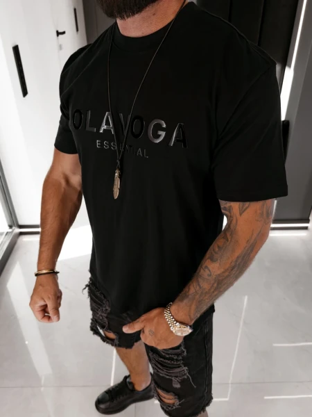 T-shirt męski OLAVOGA BOHO 2026  czarny - mawershop