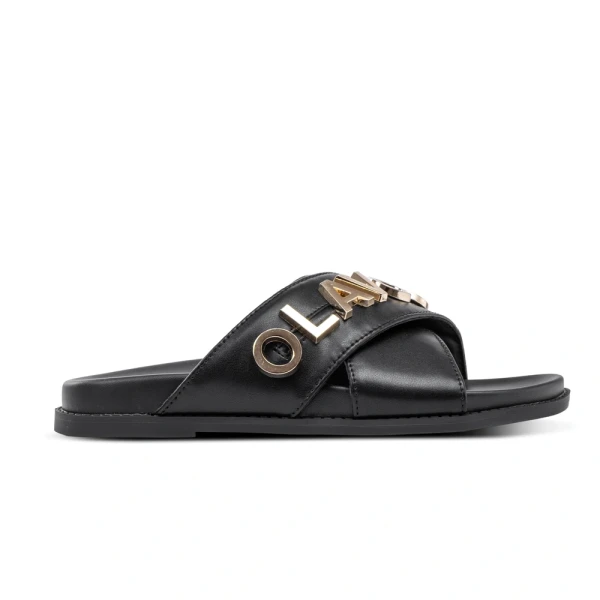 Klapki damskie OLAVOGA TILLY 2026 czarne - maWer Fashion