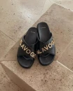 Klapki damskie OLAVOGA TILLY 2026 czarne - maWer Fashion