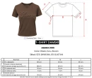 T-shirt damski OLAVOGA AMARA 2026 brąz - maWer Fashion