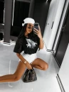 T-shirt damski OLAVOGA BRESTO 2026 czarny - maWer Fashion