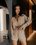 Komplet damski OLAVOGA AURORA 2026 beż - maWer Fashion