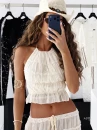 Komplet damski OLAVOGA ANITTA 2026 ecru - maWer Fashion