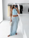 Komplet damski OLAVOGA ANITTA 2026 błękit - maWer Fashion