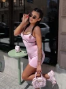 Kombinezon damski OLAVOGA KAVRO 2026 różowy - maWer Fashion