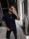 T-shirt męski OLAVOGA VIMA 2026 czarny - maWer Fashion
