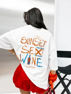 T-shirt damski OLAVOGA ALYSSE 2026 ecru