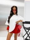 T-shirt damski OLAVOGA ALYSSE 2026 ecru - maWer Fashion