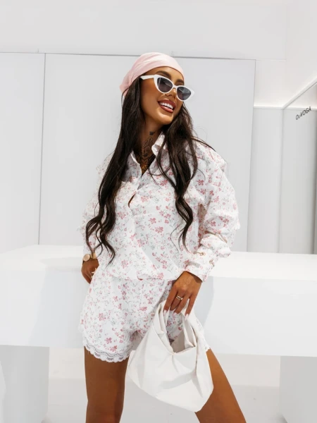 Komplet damski OLAVOGA MILORA 2026 floral pink - maWer Fashion