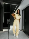 Komplet damski OLAVOGA LENCI 2026 jasny beż - maWer Fashion