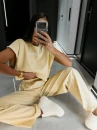 Komplet damski OLAVOGA LENCI 2026 jasny beż - maWer Fashion