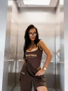 Body damskie OLAVOGA VEXEN 2026 brązowe - maWer  Fashion
