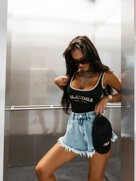 Body damskie OLAVOGA VEXEN 2026 czarne - maWer  Fashion
