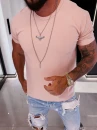 T-shirt męski OLAVOGA FLUOR 2026 róż - maWer Fashion