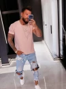T-shirt męski OLAVOGA FLUOR 2026 róż - maWer Fashion