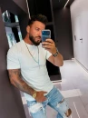 T-shirt męski OLAVOGA GRAVIX 2026 mięta - maWer Fashion