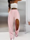 Spodnie damskie OLAVOGA VERANE 2026 pudrowy róż - maWer Fashion