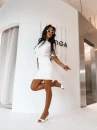 Sukienka damska OLAVOGA PERLO 2026 ecru - maWer Fashion