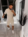 Komplet męski OLAVOGA BELIN 2026 beż - maWer Fashion