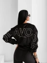 Welurowy komplet damski OLAVOGA VELVET ASH 2025 - czarny - maWer Fashion