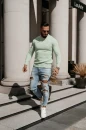 Sweter męski OLAVOGA ALAVOS 2026 zielony - maWer Fashion