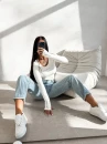 Bluzka damska OLAVOGA LIMI 2026 ecru - maWer Fashion