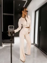 Komplet damski OLAVOGA FECTINA 2026 beż - maWer Fashion