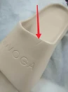 OUTLET Klapki damskie OLAVOGA SLIP 2026 beż - produkt ze skazą