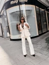 Komplet damski OLAVOGA TRACY 2026 ecru - maWer Fashion