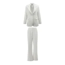 Komplet damski OLAVOGA TRACY 2026 ecru - maWer Fashion