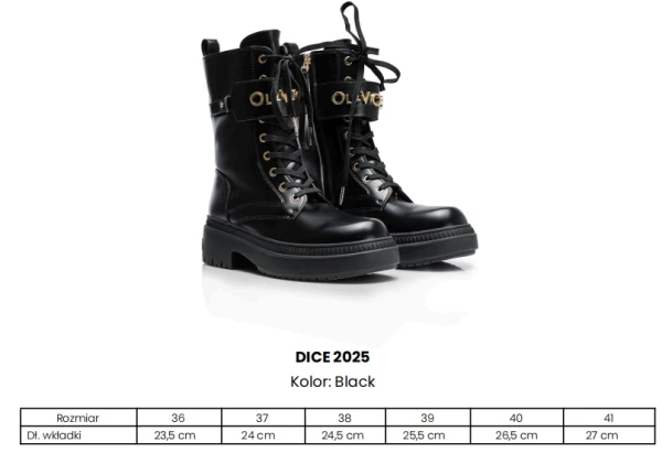 Buty workery damskie OLAVOGA DICE 2025 - maWer Fashion