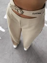 Spodnie damskie OLAVOGA SEINE 2025 beżowe - maWer Fashion