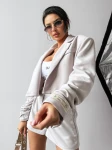Spodenki damskie OLAVOGA TINTO 2025 szare - maWer Fashion
