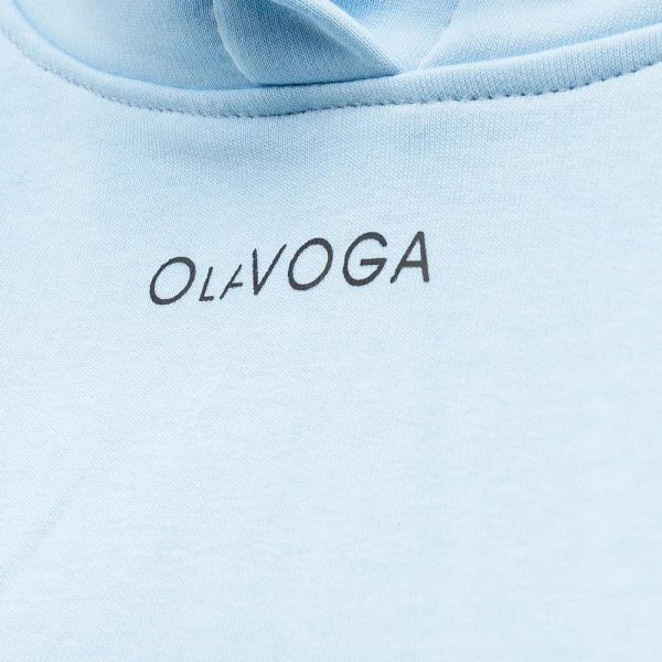 Bluza damska OLAVOGA COLLAGE 2025 niebieska - maWer Fashion